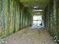 
Tredegar Park Tramroad, The bridge under the Western Valley line, August 2012